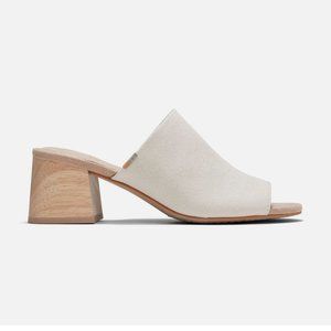 Natural Shimmer Canvas Women's Grace Mule